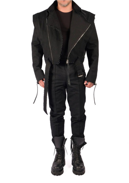 Canvas Jacket with Zippers by David's Road