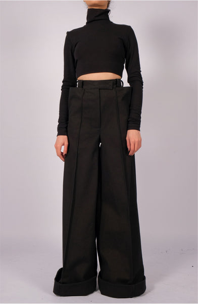 Canvas Wide Trousers by David's Road