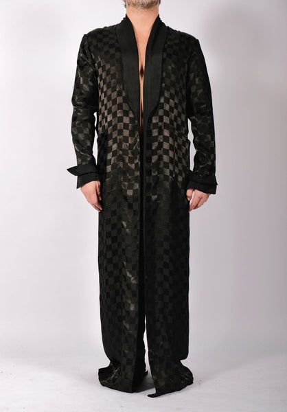 Checkered Robe Maxi by David's Road