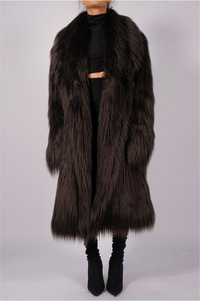 Faux Fur Coat by David's Road