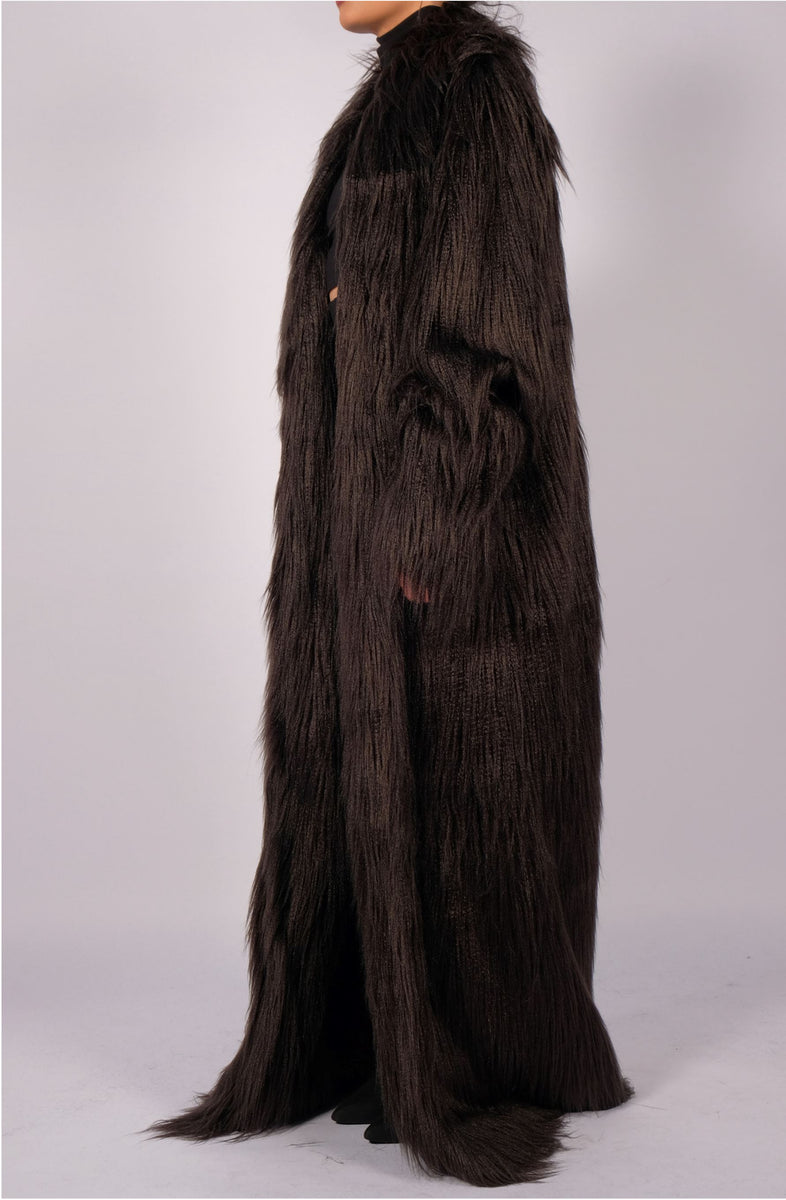 Faux Fur Maxi Coat – David's Road US
