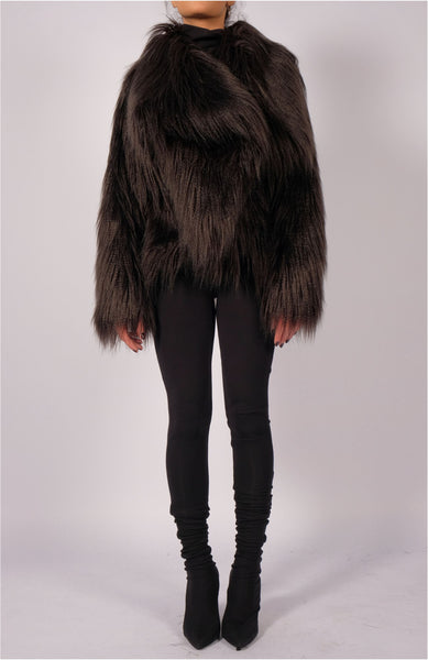Faux Fur Short Coat by David's Road