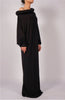 Jersey Dress Maxi with Round Collar by David's Road