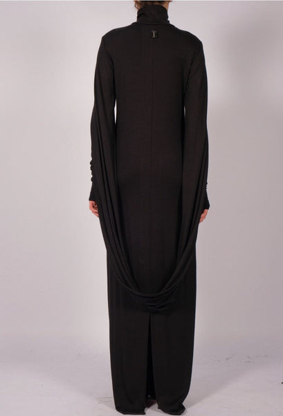Jersey Dress Maxi with Single Sleeve by David's Road
