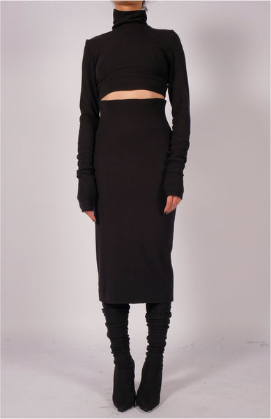 Jersey Skirt Midi by David's Road