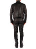 Leather Effect Mao Collar Blazer by David's Road