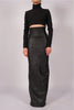 Leather Effect Maxi Skirt by David's Road