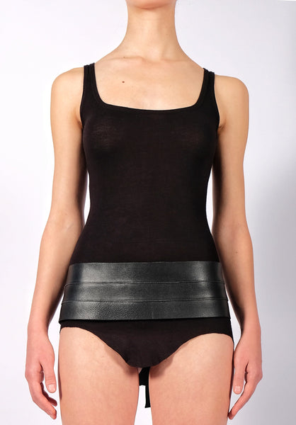 Leather Tuxedo Belt by David's Road