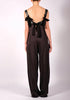 Light Cotton Jumpsuit with Leather Straps by David's Road