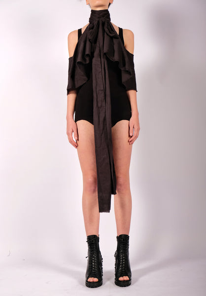 Light Cotton Ruffle Cape by David's Road