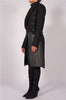 Long Wool Blazer with Leather by David's Road