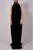 Maxi Velvet Dress with Neck Detail by David's Road
