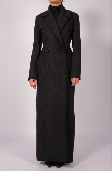 Maxi Wool Double Breasted Jacket by David's Road