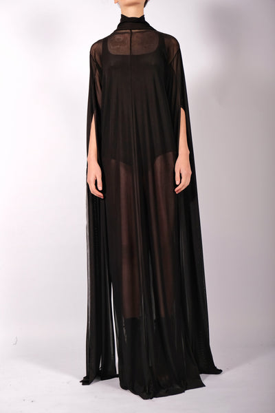 Mesh Dress with Sleeves by David's Road