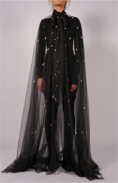 Mesh Polka-Dots Cape by David's Road