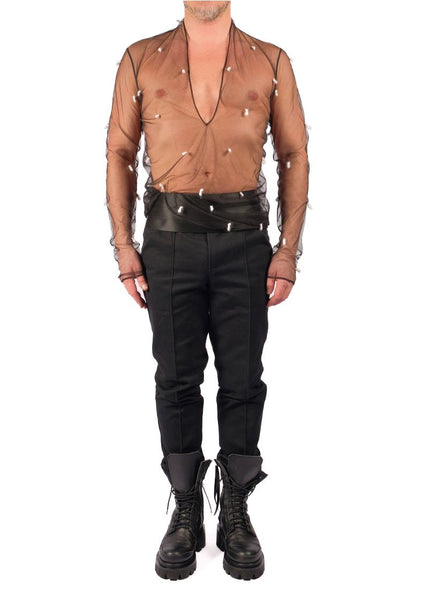 Mesh V-Neck by David's Road
