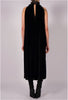 Midi Velvet Dress with Neck Detail by David's Road