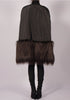 Padded Cape with Faux Fur by David's Road