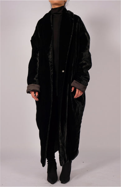 Padded Velvet Coat by David's Road