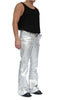 Silver Canvas Bootcut Trousers by David's Road