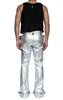 Silver Canvas Bootcut Trousers by David's Road