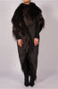 Sleeveless Round Coat with Faux Fur by David's Road