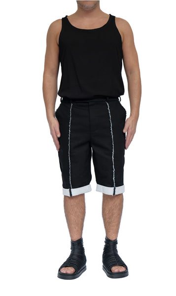 Stretch Denim Shorts by David's Road