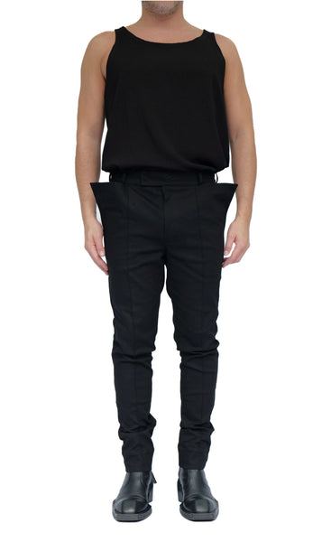 Stretch Denim Slim Trousers by David's Road