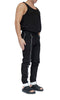 Stretch Denim Slim Trousers with White Piping Detail by David's Road