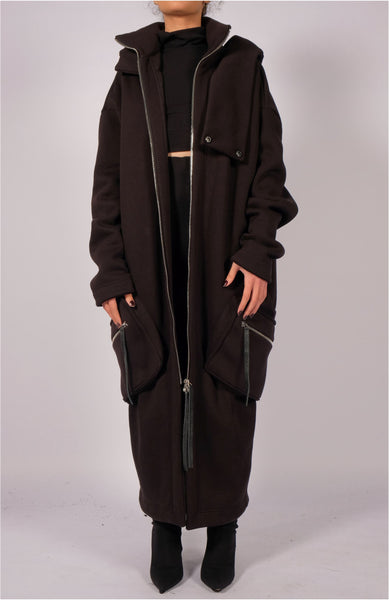 Sweatshirt Coat with Hood by David's Road