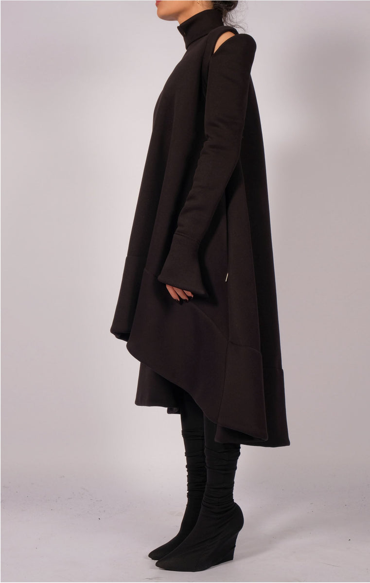 Sweatshirt Dress with Shoulder Detail S/M Sweatshirt Dress with Shoulder Detail S/M
