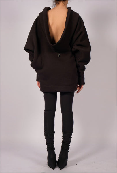 Sweatshirt Top with Neck Detail by David's Road