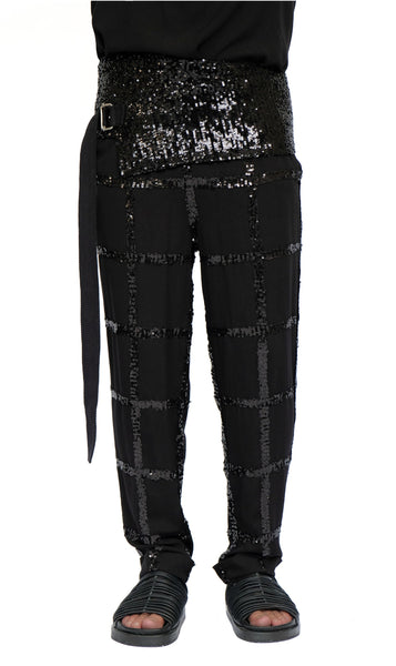 Washed Cotton Sequins Belt by David's Road