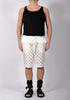 White Checkered Shorts by David's Road
