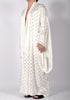 White Maxi Checkered Kimono by David's Road