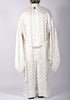 White Maxi Checkered Kimono by David's Road