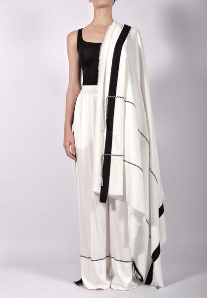 White Washed Cotton Scarf by David's Road