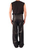Wide Leather Effect Trousers by David's Road