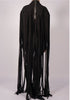 Wool Maxi Cape with Fringes by David's Road