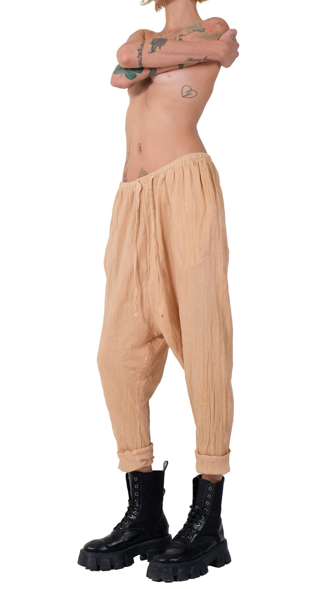 Cotton Drop Crotch Pants – David's Road US