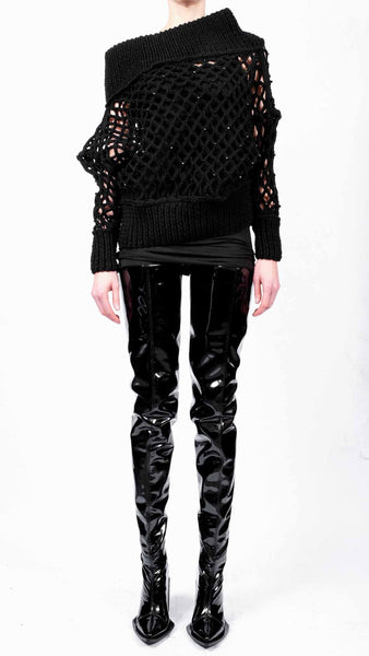 Knitted Crop top With Stones by David's Road
