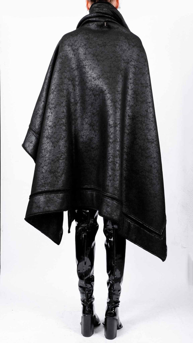 Leather Effect Cape – David's Road US