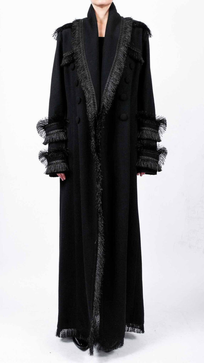 Maxi Coat with Fringes – David's Road US