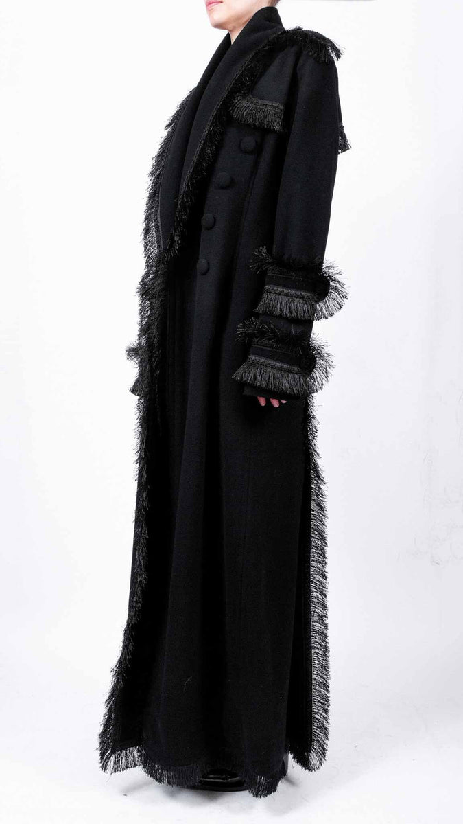 Maxi Coat with Fringes – David's Road US