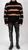 Turtleneck with Knitted Stripes by David's Road