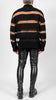 V-neck with Knitted Stripes by David's Road
