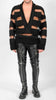 V-neck with Knitted Stripes by David's Road