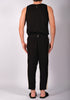 Black Washed Cotton Trousers by David's Road 