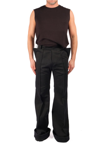 Bootcut Slim Canvas Trousers by David's Road 