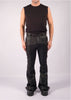 Bootcut Slim Leather Effect Trousers by David's Road 